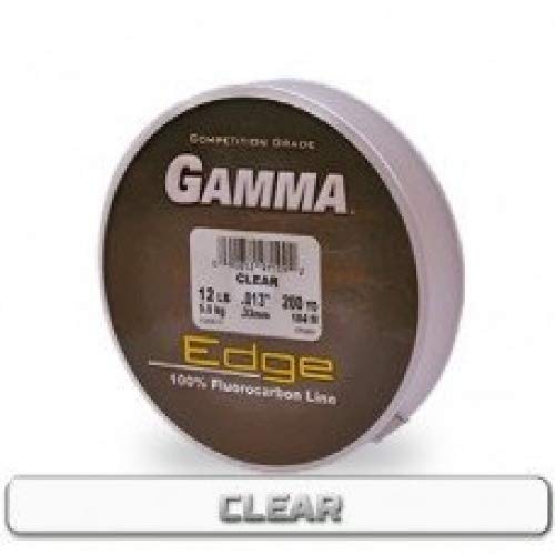 Gamma Fishing Gamma Edge Angelschnur, 100 % Fluorkohlenstoff, 200 Yard Nachfüllspule, transparent – Bild 3