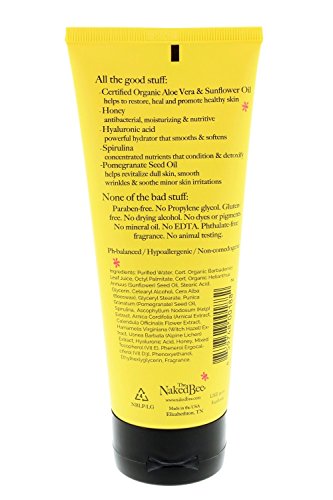 Naked Bee 6.7oz Pomegranate & Honey Hand and Body Lotion (2pk), Natural Personal Care Products