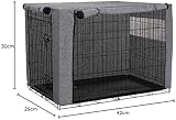 Chengsan Durable Windproof Dog Crate Cover for Metal Crate 49 x 31 x 32 view 8