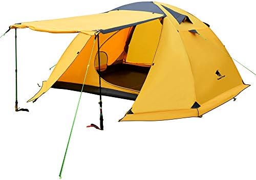 Geertop Portable 4 Person 4 Seasons Backpacking Tent Double Layer Waterproof Larger Family Camping Tent Lightweight For Camp Outdoor Sports Hiking Travel Beach Easy To Set Up Buy Online At Best