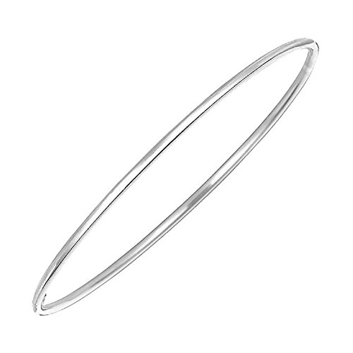 Sterling silver stackable high polished slip-on bangle …