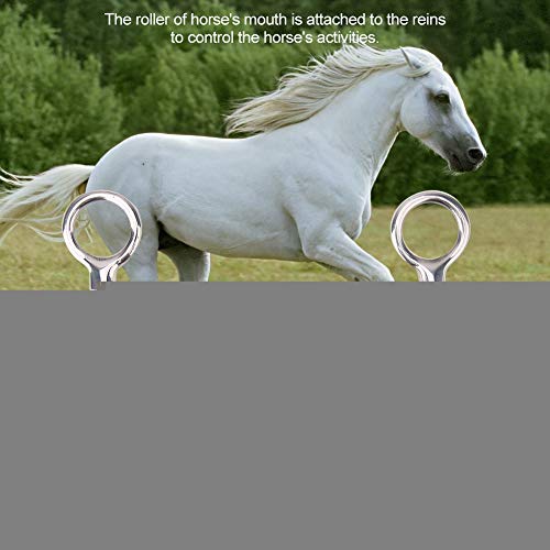 Western Horse Snaffle Stainless Low Leverage Steel Copper Roller Jointed Mouth Snaffle Bit Copper Winding - Thumbnail 5
