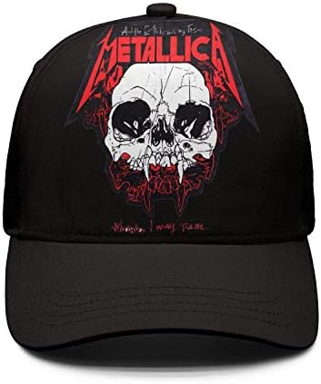 MALKELIN Metallica-Music-Logo- Women Cap Fashion Summer Strapback Hat