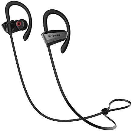 TAM BlitzWolf Sport Adjustable Ear-Hooks Bluetooth Earphone with IPX5 Waterproof Heavy Bass