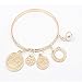 Ikevan 1 Sets Women Bracelet Korean Style Exquisite Coin Pearl Hollow Bracelet Jewelry Multilayer Bangle Wrap Cuff Gift for Women Girls (White)