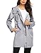 Avoogue Rain Jacket Women Waterproof Raincoat with Hood Plus Size Lightweight