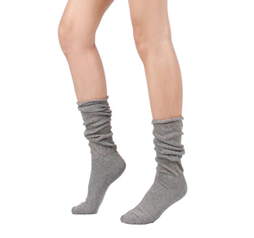 Women's Spring Summer Lightweight Slouch Socks (One Size : XS to M, Gray)