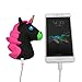 New 2600mah Blakc Unicorn Emoji Cartoon Cute Funny PVC External Battery Portable Charger 2600mah Power Bank for iPhone 7 Plus 6 6S Plus 5S 5C 4S Samsung Galaxy S7 S6 Edge S5 (Black Unicorn)