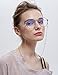 Mini Tree Glasses Strap for Women Eyeglass Chains SS Beaded Reading Glasses Cords Sunglasses Holder Strap Lanyards Eyewear Retainer (Silver and Gold)