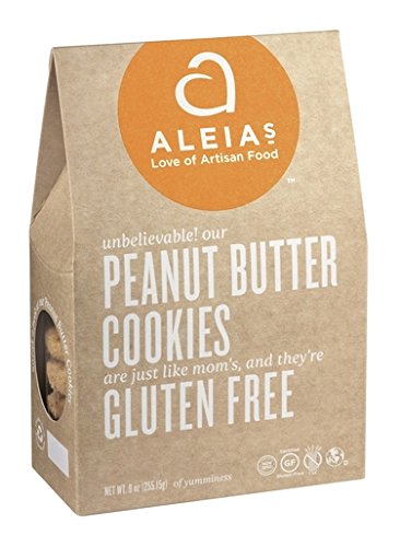 Aleia's Gluten Free Foods Cookies, Peanut Btr, Gf, 9-Ounce (Pack of 3)