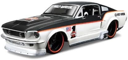 Tobar 1:24 Scale 1967 Ford Mustang Gt with Harley Davidson Branding Vehicle