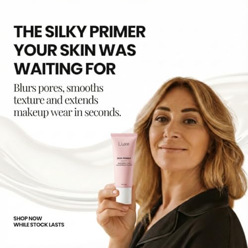 Luxe Cosmetics Pore Minimizer Face Primer – Instant Blur & Grip for Long-Lasting Makeup – Hydrating Matte Base with Niacinamide & Hyaluronic Acid – Oil Control & Fine Line Filler for All Skin- 1.0 oz
