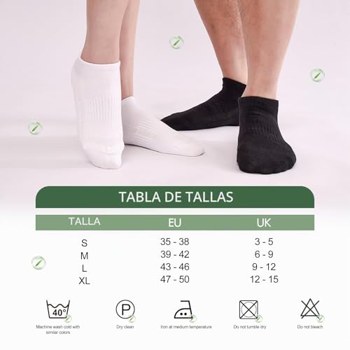Cirorld Mens Womens Bamboo Sports Socks Breathable Running Cotton Socks 6 Pairs