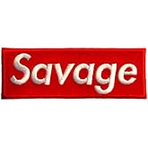 Savage Patch Iron On/Sew On, 4 in - Fully Embroidered Cool Patch by PatchClub