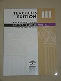 Vocabulary from Latin and Greek Roots III - Teachers Edition