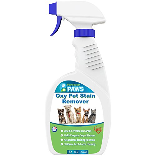 OXY Pet Stain Remover - Carpet Cleaning with Oxygen Power - Clean Tough Spots and Stains with Ease - Carpets, Rugs, Upholstery, and even Laundry - 32oz