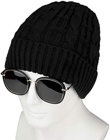 GanQuan2018 Mens Cuffed Beanie Hat Slouchy Fashion Winter Warm Khaki Knit Ski Cap