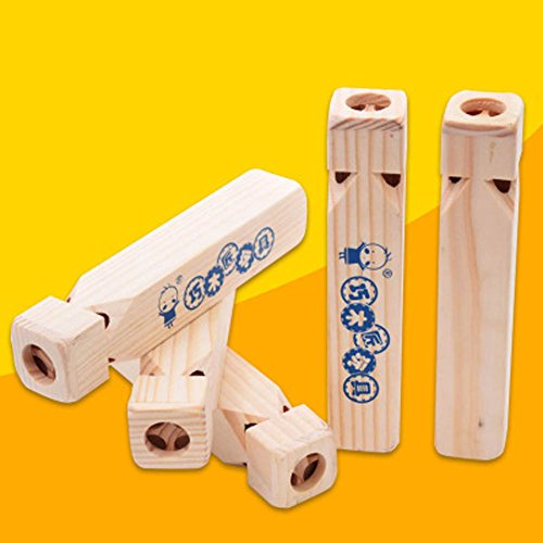Solvang 2PACK Wooden Train Whistles Train Whistle Party Favors Party Noisemakers - Thumbnail 3