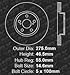 Max KT044511 Front Silver Slotted & Cross Drilled Rotors and Ceramic Pads Combo Brake Kit