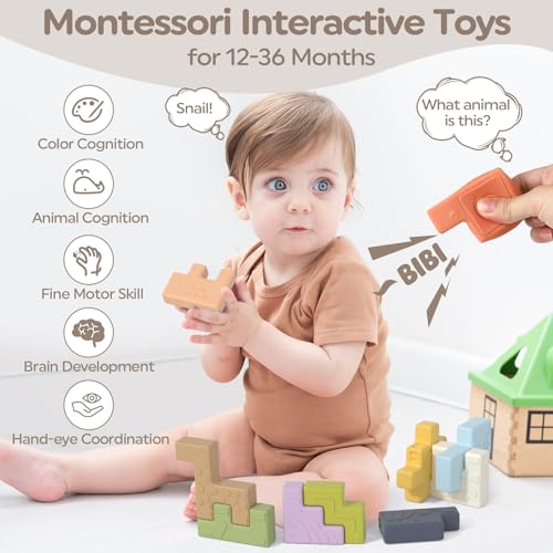 Lehoo Castle Baby Toys Stacking Blocks Sensory Toys for Babies, Soft