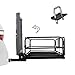 Rear Hitch Cargo Carrier Folding Basket with High Sides 2'' Receivers Rear Foldable Cargo Rack Luggage Basket Trailer Holder