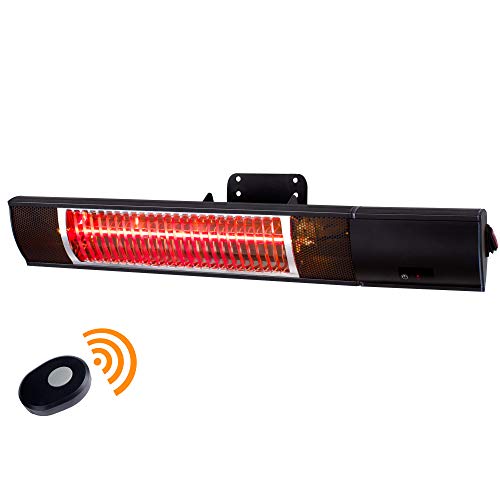 Star Patio Electric Patio Heater with Remote, Wall Mounted, Indoor/Outdoor Heaters, Space Heater ...