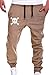 YUNY Men's Elastic Waistband Casual Boy College Pants