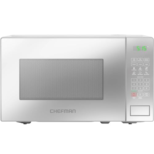 Chefman Microwave 20 L, 800 W, 6 Presets, 10 Power Levels | Digital display, eco mode, memory function, mute, child lock