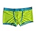 HP95(TM) Men's Bikini Underwear, Low Waist Mesh Transparent Sexy Boxers Bulge Comfy Shorts Underpants Underwear (L, B)