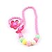 Unijew 5 Colors Kids Jewelry Fashion Jewelry for Girls Necklace Bracelet Set for Little Girls Children Jewelry Pendant with Gift Box Jewelry Box for Girls Pink