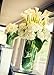 Luyue 20 Pcs White Fake Calla Lily Artificial Flowers Bridal Wedding Bouquet Latex Real Touch Flower Home Kitchen Office Decor