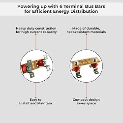 6" Copper Ground Bus Bar - Wall Mounted Ground Bar