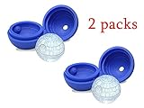 Bessmate 2-Pack Star Wars Death Star Silicone Sphere Ice Ball Maker Mold,Ice Mold Tray