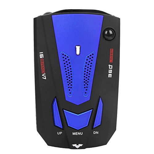 Radar Detector, Voice Alert and Car Speed Alarm System with 360 Degree Detection, Radar Detectors for Cars (FCC Approved Gray)