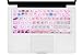 HRH Silicone Keyboard Cover Skin for MacBook Air 13,for MacBook Pro 13/15/17 (with or w/Out Retina Display, 2015 or Older Version),for iMac Older USA Layout,Marble Pink
