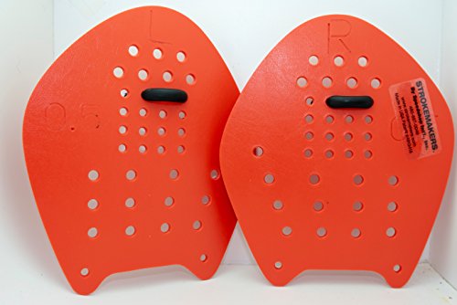 Strokemakers Swimming Hand Paddles (Orange, XS 0.5)