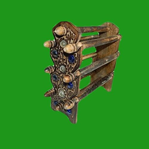 Antique Gifts at Good Friday. Wooden Bangle Stand,Eight Rods Foldable Bangle Stand 8 Rod Bracelet Stand by Affaires W-40190-A