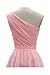 ORIENT BRIDE Women's One Shoulder Bridesmaid Dresses Short Prom Gown