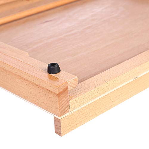 Art Drawing Board- Portable & Adjustable Beech Wood Sketching Board- ATWORTH Wood Desktop/Tabletop Easel for Drawing on Location, in Class, or at Work, 18½" X 14¼" (A3)