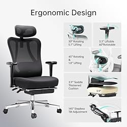 Hbada P3 Ergonnomic Office Chair with 2D Adjustable