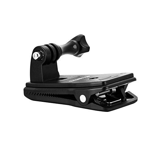 Sametop Backpack Strap Mount Quick Clip Mount Compatible with Gopro Hero 13, 12, 11, 10, 9, 8, 7, 6, 5, 4, Session, 3+, 3, 2, 1, Hero (2018), Fusion, Max, DJI Osmo, Xiaomi Yi Action Cameras