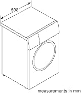 Bosch Series 4 Washing Machine 8 kg 1400 rpm Free Standing view 11