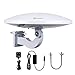Outdoor TV Antenna -Antop Omni-Directional 360 Degree Reception Antenna Outdoor, Attic,RV Used, 65 Miles Range Amplifier Booster 4G LTE Filter, Waterproof, Anti-UV Easy Install (PL-414BG) primary