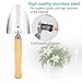 Crenova Mini Garden Tool Set, 3 Piece Stainless Steel Heavy Duty Gardening Kit with Solid Wood Non-Slip Handle, 2 Trowels + 1 Rake, Garden Gifts for Men & Women