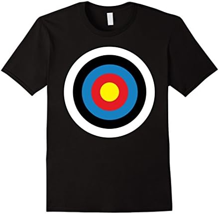 Mens Archery Body Target Bullseye Funny T-Shirt Large Black