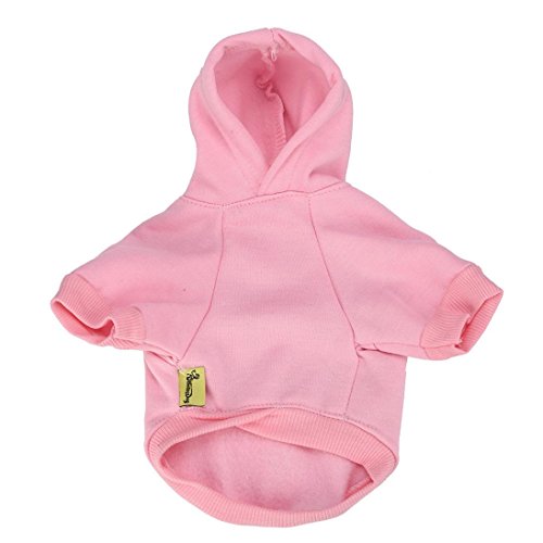 Howstar Pet Clothes, Puppy Hoodie Sweater Dog Coat Warm Sweatshirt Love My Mom Printed Shirt (XS, Pink)