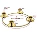 Advent Candle Holder for Advent Candles -Advent Ring for Tapper Candles - Advent Wreath Centerpiece Decorations Advent Season Décor - DIY Advent Wreath Candelabra (Gold Advent Candle Ring)