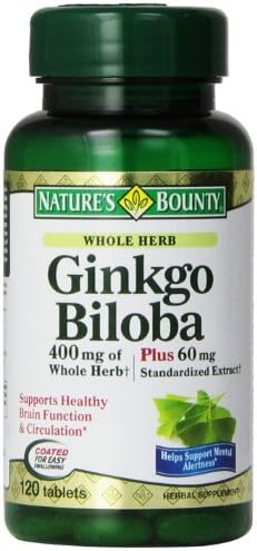 Nature's bounty ginko biloba 30mg std * 120ct (074312356445)