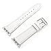 Balerion-Single Tour Watch Band,Genuine Leather Watch Band for APPL-Watch Series 1 Series 2 Series 3 Series 4-38mm/40mm Single Tour White