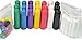 Essential Oil Inhaler Tubes with Wicks - 21 Complete Sets - 3 Sets of 7 Gorgeous Colors - Easy to Identify - Comes with Cotton Wicks